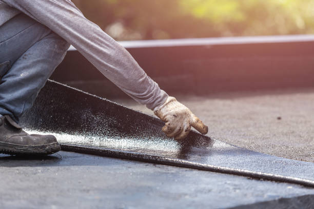 Professional Exterior Waterproofing technician working in New Goshen, IN